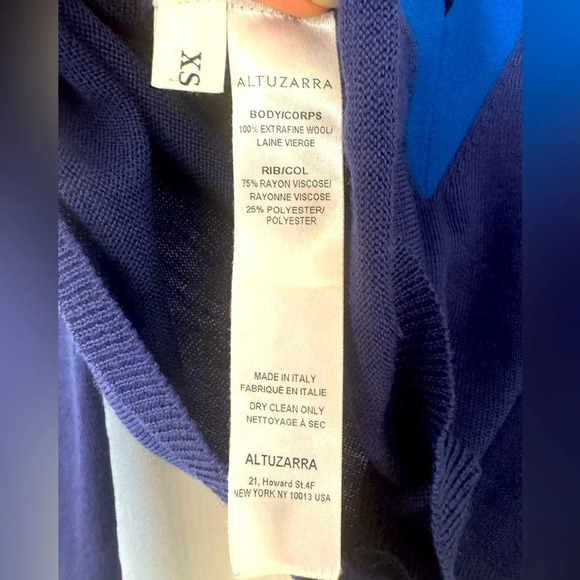 Altuzarra 100% extra fine wool v-neck soft sweater size XS - Picture 5 of 6